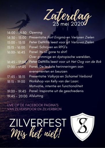 Zilverfest programma zaterdag
